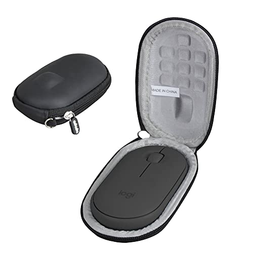 Adada Hartschalentasche für Logitech Pebble M350 Wireless Mouse (schwarz) von adada