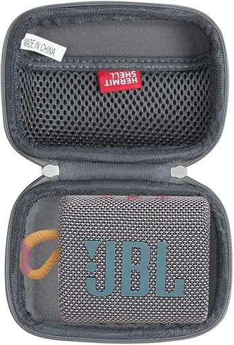 Hermitshell Hartschalen-Schutzhülle für JBL Go 3 Tragbarer Bluetooth-Lautsprecher(Gear) von adada