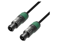 Adam Hall 5 STAR 425 SS 1000 Lautsprecher-Anschlusskabel [1x #####NL4FX-Stecker (4-polig) - 1x #####NL4FX-Stecker (4-polig)] 10 m Schwarz von adam hall