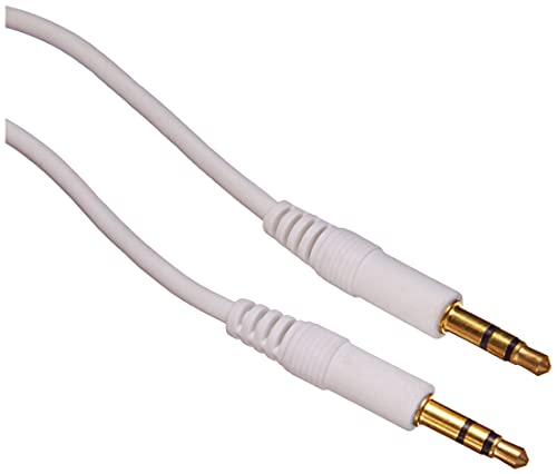 adaptare 10023 Stereo-Aux-Kabel 2-mal 3,5-mm-Stecker Klinke vergoldet Ultraslim-Design, 0,30m, weiß adaptare 10023 Stereo-Aux-Kabel 2-mal 3,5-mm-Stecker Klinke vergoldet Ultraslim-Design, 0,30m, weiß von adaptare
