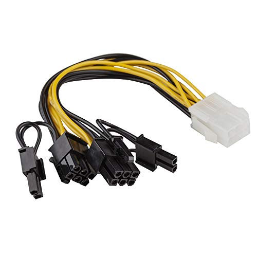 adaptare 36052 Grafikkarten-Stromadapter (PCI-e, 6-polig weiblich auf 2X 6+2-polig Stecker) von adaptare