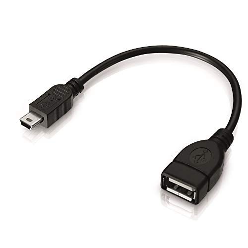adaptare 41008B USB-OTG Adapter-Kabel Mini-USB-Stecker USB-Buchse Typ A für Autoradio, Navi von adaptare