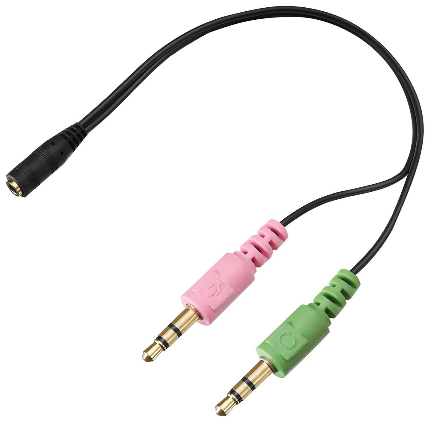 adaptare Adapter-Kabel Android-/iPhone-Headset 4-polig TRRS-Klinke an PC-/Noteb Audio-Adapter von adaptare