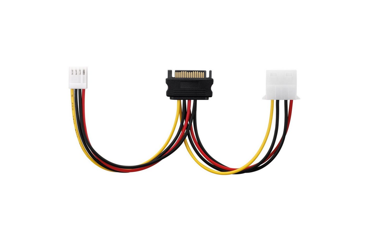 adaptare adaptare 34109 Netzteil-Adapter-Kabel 15-polig SATA-Anschluss auf Computer-Kabel von adaptare