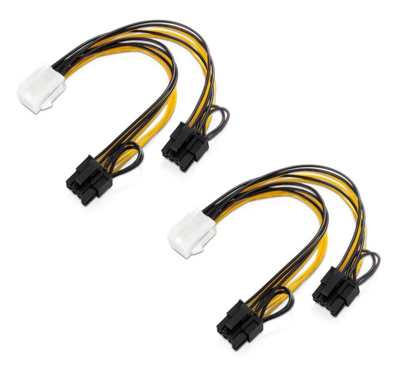 adaptare adaptare 36052 Grafikkarten-Stromadapter (PCI-e, 6-polig weiblich auf Computer-Kabel von adaptare