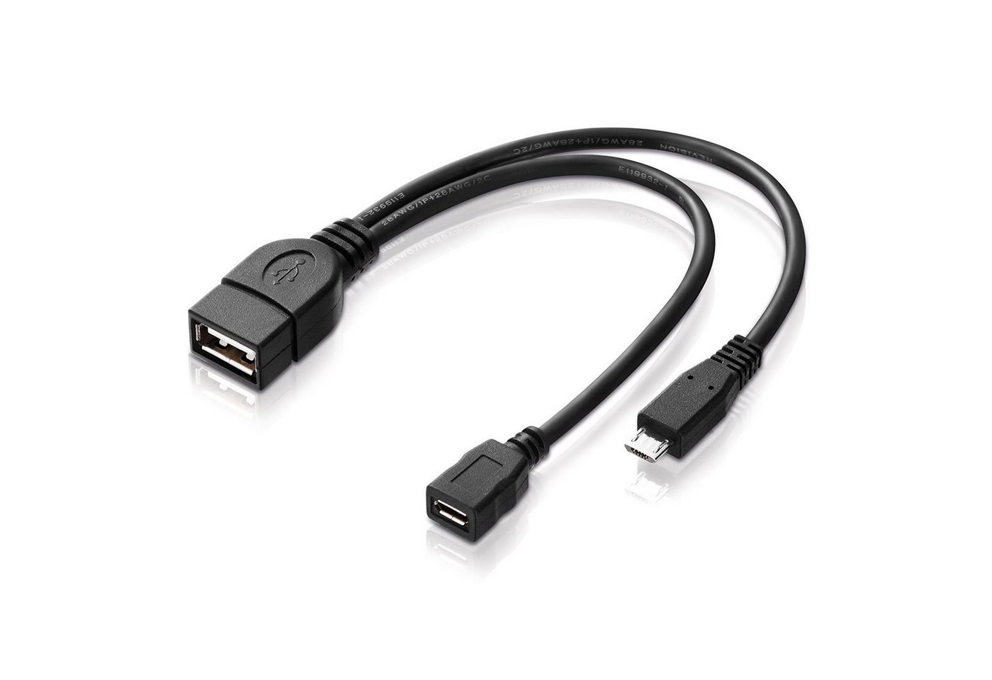 adaptare adaptare 40228 USB-OTG Adapter-Kabel Micro-USB 2.0-Stecker USB-Buchse USB-Kabel von adaptare