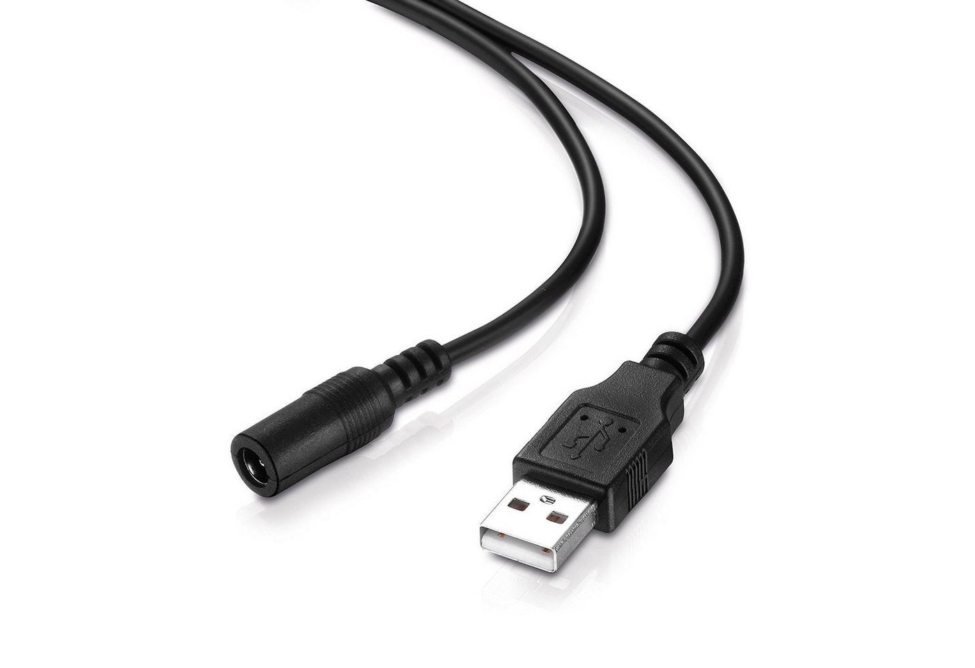 adaptare adaptare 40547 Lade-Kabel USB-Stecker Typ A auf DC-Hohlstecker-Buchse USB-Kabel von adaptare