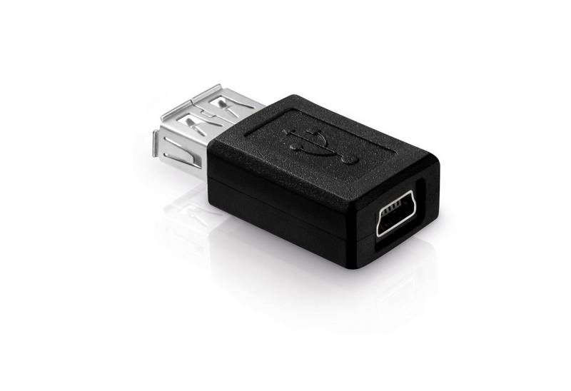 adaptare adaptare 41002 USB 2.0-Adapter Mini-Buchse auf Buchse Typ A schwarz USB-Kabel von adaptare