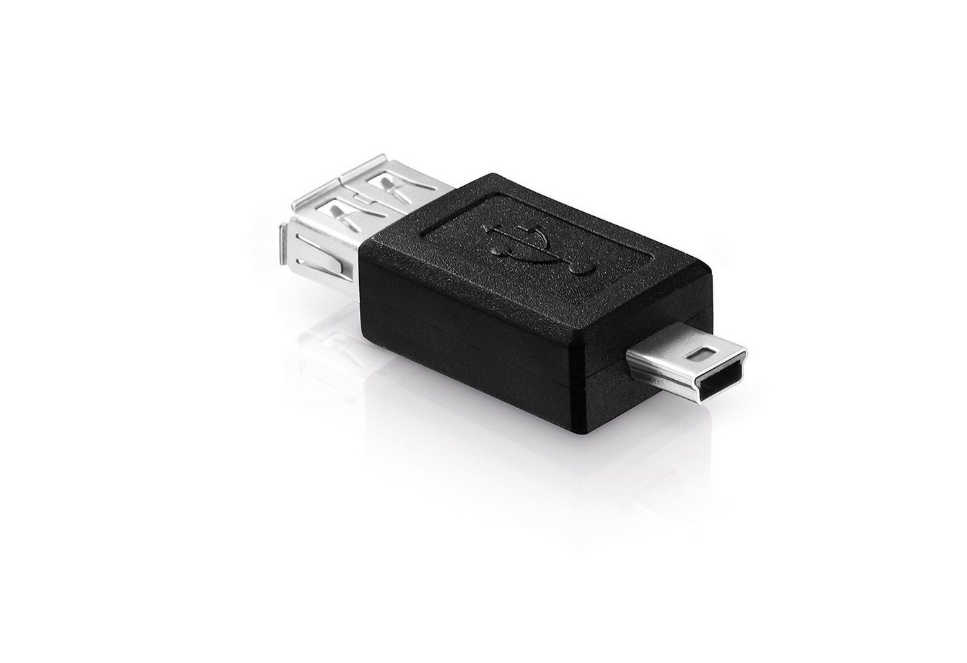 adaptare adaptare 41007 USB 2.0-Adapter Mini-Stecker Typ B 5-polig auf Buchse USB-Kabel von adaptare