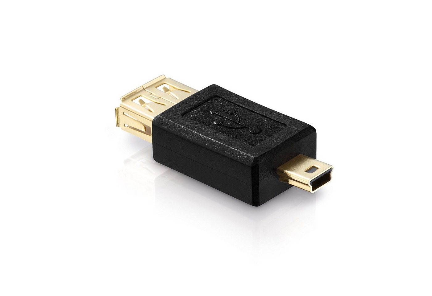 adaptare adaptare 41022 USB 2.0-Adapter Mini-Stecker Typ B 5-polig auf Buchse USB-Kabel von adaptare