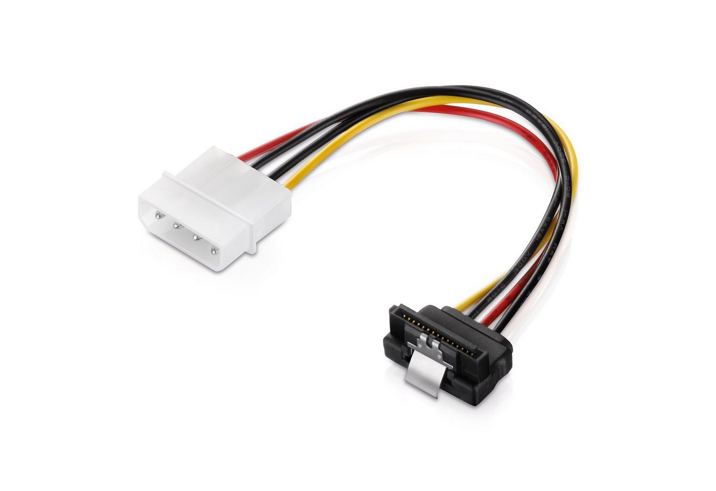 adaptare adaptare 47505 15 cm Adapter-Kabel 4-pin Molex auf 15-pin SATA Winkel- Computer-Kabel von adaptare