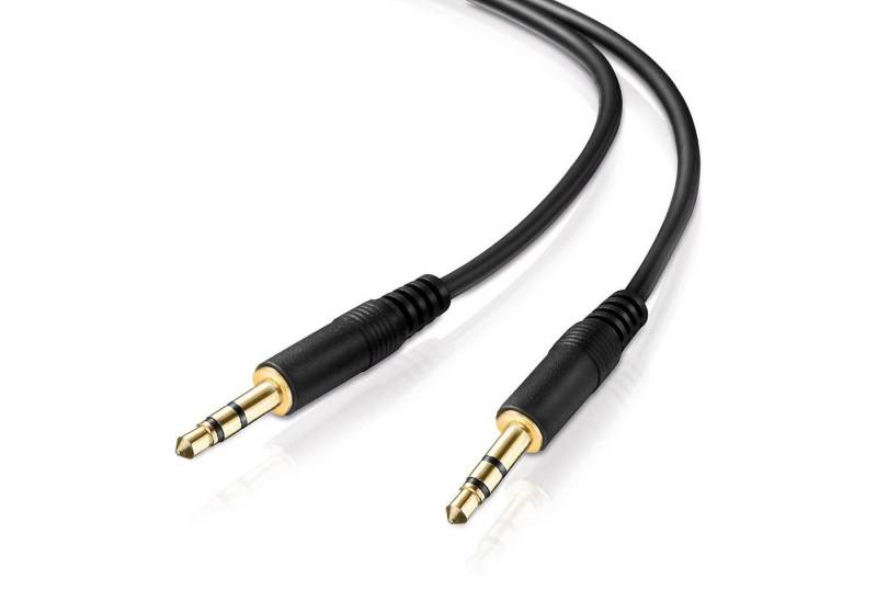 adaptare adaptare 60 cm Stereo-Aux-Kabel 2-mal 3,5-mm-Stecker Klinke vergoldet Audio-Kabel von adaptare