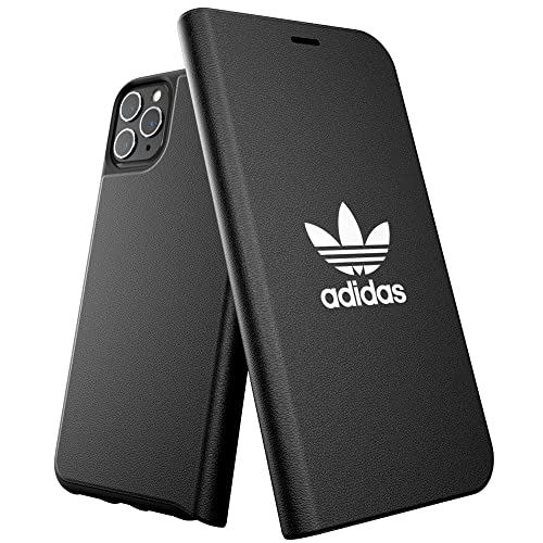 Adidas Originals Kompatibel mit iPhone 11 Pro Max Hülle, Folio Schutz Booklet Handyhülle - Schwarz von adidas