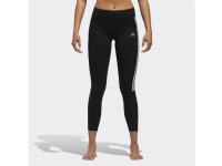 Adidas Running 3-Stripes Tights, Weiblich, Erwachsener, Schwarz, Weiß, Sport, 83% polyester, 17% elastane, Machine wash cold delicate cycle  Do not bleach  Do not tumble dry  Do not iron  Do not dry clean ... von adidas