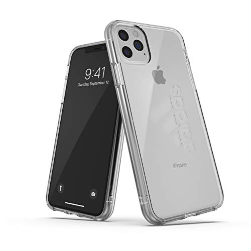 Adidas Sports Kompatibel mit iPhone 11 Pro Max Hülle, Großes Logo Aufdruck Klare Handy Schutzhülle - Transparent von adidas