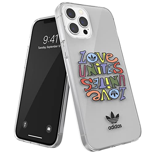 adidas Handyhülle Entwickelt für iPhone 12 Pro Max Hülle, 6.7 Zoll, Fallgeprüfte Hüllen, stoßfeste erhöhte Kanten, Original PU Schutzhülle, Stolz Design von adidas