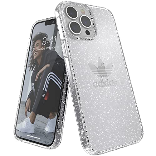 adidas Hülle Entwickelt für iPhone 13 Pro Max 6.7, Fallgeprüfte Hüllen, stoßfeste erhöhte Kanten, Original Schutzhülle, Transparent Glitzer von adidas