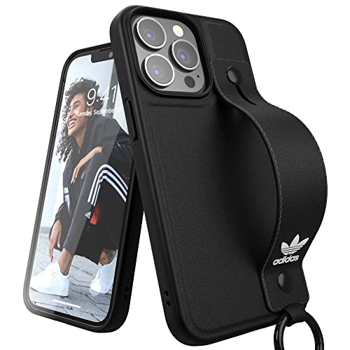 adidas Hülle für iPhone 13 Pro 6.1, sturzsicheres Gehäuse, erhöhte Kanten, Gehäuse mit Griff, schwarz von adidas