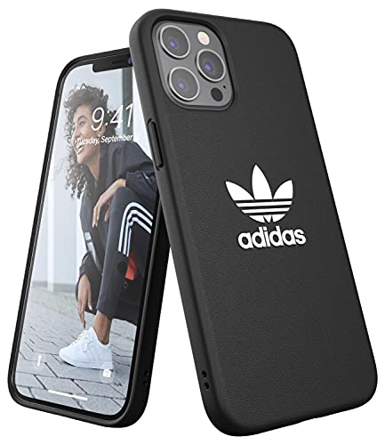 adidas Phone Case Designed for iPhone 12 Pro Max Drop Tested Cases Shockproof Raised Edge Originals Protective Cover Black/White von adidas