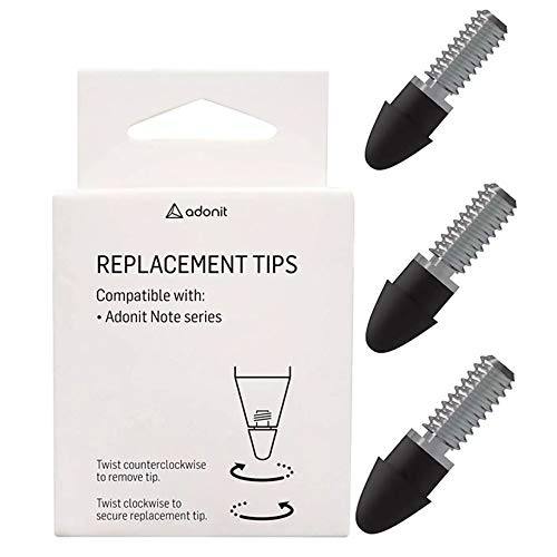 Adonit Ersatzspitzen (Replacement Tip) im 3er-Pack für den Adonit Note in schwarz - ARNT von adonit
