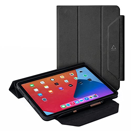 Adonit Folio Case Schutzhülle für Apple iPad Pro 11" Zoll (2021) Hülle - [Stylus/Apple Pencil 2 Halterung I Aufprallschutz I Wake & Sleep Funktion I Standfunktion] - Diamond schwarz von adonit