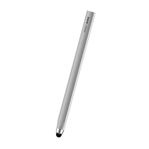 Adonit Mark kapazitiver Eingabestift in silber für Apple iPhone/iPad/Tablet [Aluminium | Weiche Gummispitze] - ADMS von adonit