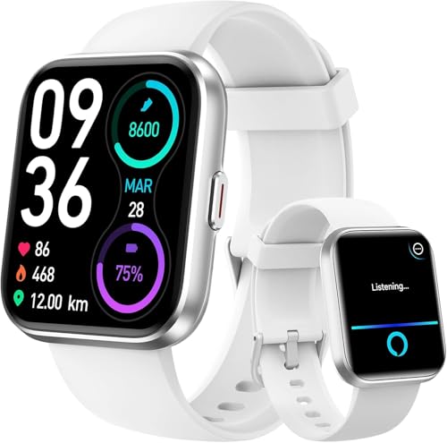 Smartwatch Damen mit Telefonfunktion und Alexa Integriert,Uhren Damen mit 110+ Sportmodi,Herzfrequenz SpO2 Schlafmonitor Armbanduhr ,1.8" HD Touchscreen IP68 Wasserdicht Fitnessuhr für iOS Andriod Smartwatch Damen mit Telefonfunktion und Alexa Integriert,Uhren Damen mit 110+ Sportmodi,Herzfrequenz SpO2 Schlafmonitor Armbanduhr ,1.8" HD Touchscreen IP68 Wasserdicht Fitnessuhr für iOS Andriod von aeac