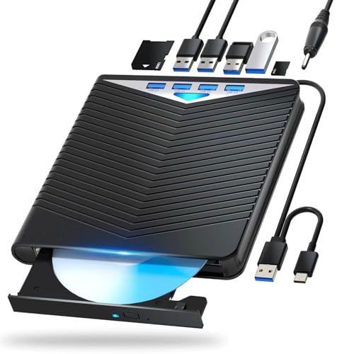Externes Blu-ray Laufwerk Blu-ray Laufwerk DVD/BD Player Lesen/Schreiben Tragbares Blu-ray Laufwerk USB 3.0 und Typ-C DVD Recorder Ultra High Definition Blu-ray Recorder für Windows 7/8/10/11/MacOS. Externes Blu-ray Laufwerk Blu-ray Laufwerk DVD/BD Player Lesen/Schreiben Tragbares Blu-ray Laufwerk USB 3.0 und Typ-C DVD Recorder Ultra High Definition Blu-ray Recorder für Windows 7/8/10/11/MacOS. von aelrsoch