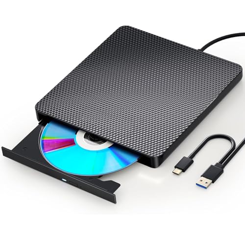 aelrsoch Externes Blu-ray Laufwerk DVD/BD Player Lesen/Schreiben Tragbares Blu-ray Laufwerk USB 3.0 und Typ-C DVD Recorder 4k Ultra High Definition Blu-ray Recorder für Win 7/8/10/11/PC/Notebook PCs aelrsoch Externes Blu-ray Laufwerk DVD/BD Player Lesen/Schreiben Tragbares Blu-ray Laufwerk USB 3.0 und Typ-C DVD Recorder 4k Ultra High Definition Blu-ray Recorder für Win 7/8/10/11/PC/Notebook PCs von aelrsoch