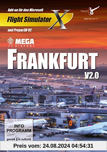 Flight Simulator X - Mega Airport Frankfurt V2.0 (Add - On) - [PC] von aerosoft