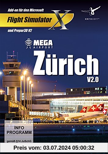Flight Simulator X - Mega Airport Zürich V2.0 (Add-On) von aerosoft