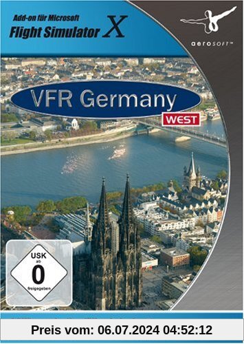 Flight Simulator X - VFR Germany 1: West (DVD-ROM) von aerosoft