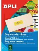 Agipa Colored multipurpose 100 A4 70 x 31 yellow selbstklebendes Etikett Gelb 100 Stück(e) (119031) von agipa