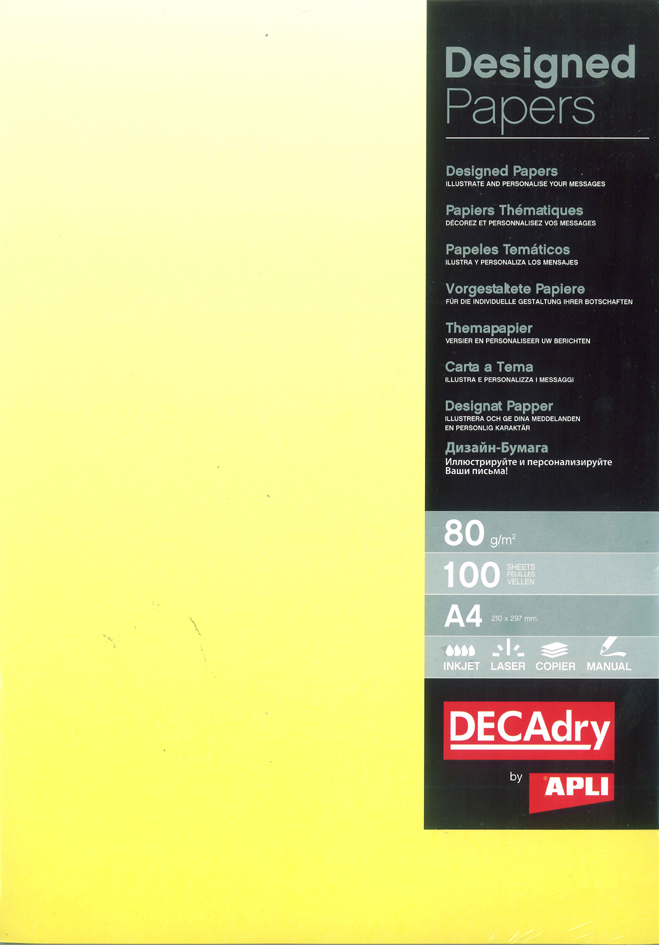 agipa Design-Papier, DIN A4, 80 g/qm, Farbverlauf gelb von agipa