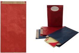 agipa Geschenktüte (B)240 mm x (H)410 mm, blau Papier-Tasche, aus Kraftpapier, 50 g/qm, außen blau, innen - 1 Stück (102017) von agipa