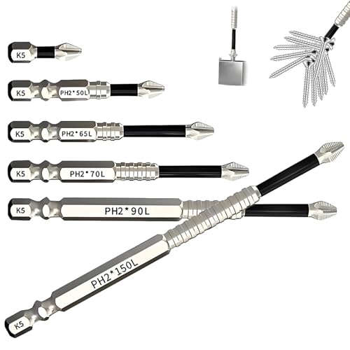 6 Stück Hochmagnetischer Schraubendreher-bohrer-bit-satz Magnetische Bits Schraubendreher Bit Set, Hat Rutschfeste Zähne, Geeignet Für Schlagbohrmaschinen, Handbohrmaschinen 6 Stück Hochmagnetischer Schraubendreher-bohrer-bit-satz Magnetische Bits Schraubendreher Bit Set, Hat Rutschfeste Zähne, Geeignet Für Schlagbohrmaschinen, Handbohrmaschinen von agogue