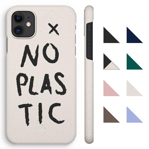 agood Company Pflanzliche Handyhülle, iPhone 11 Hülle - Biologisch abbaubare Handyhülle - Schlank & schützend - Plastikfrei, Null Abfall, umweltfreundliche Handyhülle - Vanilla White No Plastic von agood