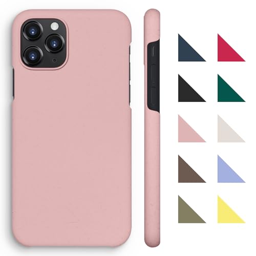 agood Company Pflanzliche Handyhülle, iPhone 11 Pro Hülle - Biologisch abbaubare Handyhülle - Schlank & schützend - Plastikfrei, Null Abfall, umweltfreundliche Handyhülle - Dusty Pink von agood