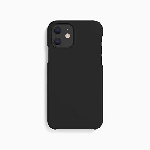 agood Company Pflanzliche Handyhülle, iPhone 12 Mini Hülle - Biologisch abbaubare Handyhülle - Schlank & schützend - Plastikfrei, Null Abfall, umweltfreundliche Handyhülle - Charcoal Black von agood