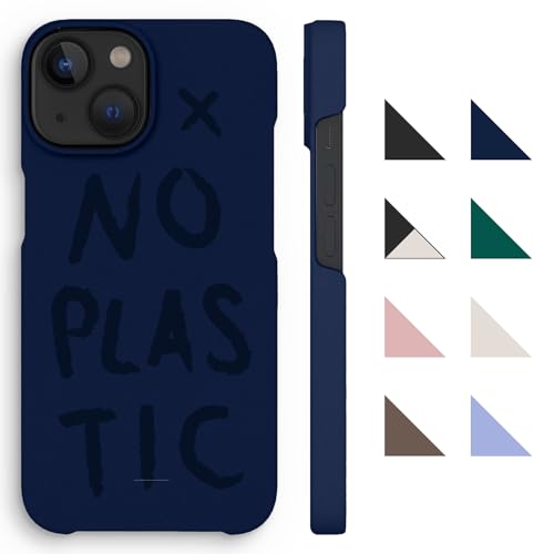 agood Company Pflanzliche Handyhülle, iPhone 14 Hülle - Biologisch abbaubare Handyhülle - Schlank & schützend - Plastikfrei, Null Abfall, umweltfreundliche Handyhülle - Navy Blue No Plastic von agood