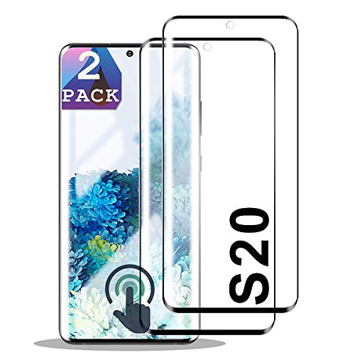 Galaxy S20 Panzer Schutz Glas, [2 Stück] [Kamera Schutzfolie] [Case Friendly] [Blasenfrei] [9H Härte] [Anti-Fingerabdruck] Gehärtetem Glas Displayschutzfolie für Samsung Galaxy S20 von aiMaKE