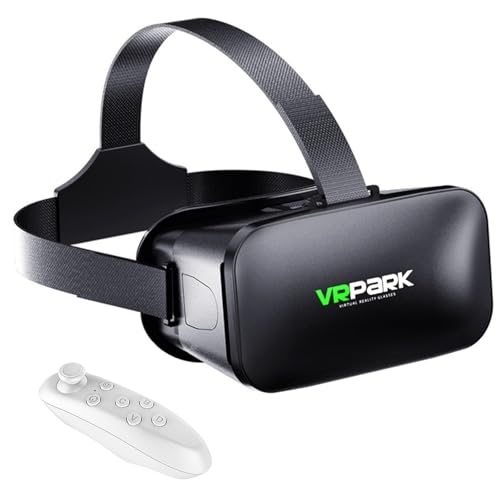 VR Brille für Handy, Virtual Reality 3D Headset, Augenschutz 3D Handy Brille mit Fernbedienung Erleben Spiele, kompatibel IOS Android Handy 4,5-6,7 Zoll für iPhone Samsung Android VR Brille für Handy, Virtual Reality 3D Headset, Augenschutz 3D Handy Brille mit Fernbedienung Erleben Spiele, kompatibel IOS Android Handy 4,5-6,7 Zoll für iPhone Samsung Android von aiMaKE
