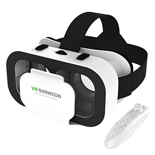 VR Brille für Handy, Virtual Reality 3D Headset, Augenschutz 3D Handy Brille mit Fernbedienung Erleben Spiele, kompatibel IOS Android Handy 4,7-6,5 Zoll VR Brille für Handy, Virtual Reality 3D Headset, Augenschutz 3D Handy Brille mit Fernbedienung Erleben Spiele, kompatibel IOS Android Handy 4,7-6,5 Zoll von aiMaKE