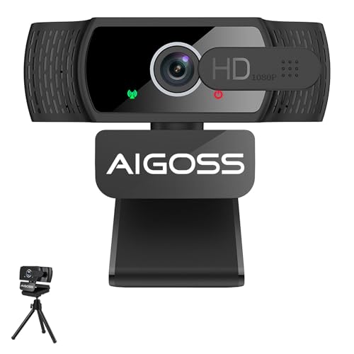 1080P Full HD PC Webcam für Meetings und Streaming, 95° Sichtfeld, Autofokus, USB Plug&Play, integriertes Mikrofon, Sichtschutz, Stativ, für Microsoft Teams, Google Meet, Zoom usw 1080P Full HD PC Webcam für Meetings und Streaming, 95° Sichtfeld, Autofokus, USB Plug&Play, integriertes Mikrofon, Sichtschutz, Stativ, für Microsoft Teams, Google Meet, Zoom usw von aigolink