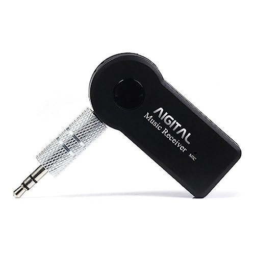Bluetooth Empfänger für Musik und Freisprechanruf, Aux Bluetooth Adapter mit 3.5mm Aux Jack, Plug&Play, Eingebautem Mikrofon, für Auto, Zuhause, Kopfhörer und Lautsprecher Bluetooth Empfänger für Musik und Freisprechanruf, Aux Bluetooth Adapter mit 3.5mm Aux Jack, Plug&Play, Eingebautem Mikrofon, für Auto, Zuhause, Kopfhörer und Lautsprecher von aigolink