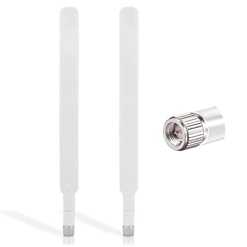 SMA 4G LTE Antenne 10dBi (2 Stück) Omnidirektionale SMA Antenne Netzwerk Antenne Kompatibel mit Router, Modem IP Kamera Huawei B525, B612, B593, Vodafone, zte mf283 zte mf286 von aigolink