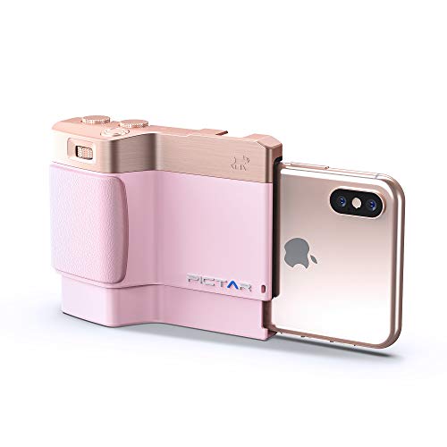 Miggo Pictar One Plus Mark II Trafo Smartphone in Einer DSLR Kamera Kamera - Ergonomischer Griff - 5 Externe Tasten - kompatibel mit iPhone, Samsung, Huawei - Rosa von aiino
