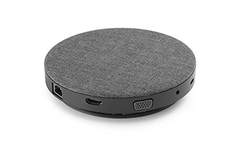 aiino AirHub – USB-C-Hub mit kabellosem Qi-Ladegerät, 11 in 1, Multiport-Adapter, Typ C PD (87 W), 3 Ports USB 3.0, VGA, HDMI 4K, Gigabit-Ethernet RJ45, Digital- & MiniSD-Lesegerät, Audio-Buchse von aiino