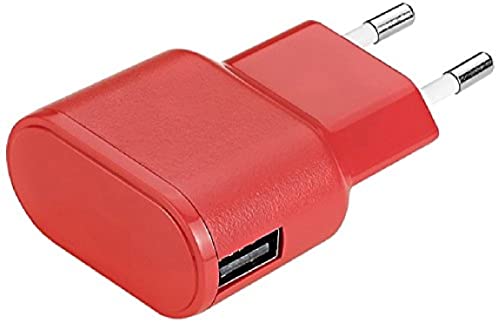aiino Apple Wall Charger USB-Netzteil Ladegerät Steckdose 1 USB Port 1A - Rot von aiino