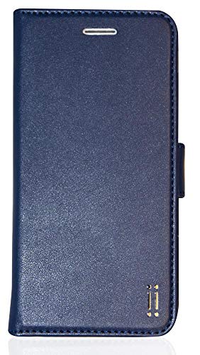 aiino - B-Case, Buchcover für iPhone 7, iPhone 8 und iPhone SE (2020), mit Standfunktion und Magnetverschluss - Blau von aiino